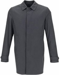 Herno - Button-Cuff Wool Trench Coat - Lyst