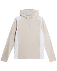 J.Lindeberg - Lukas Quarter Zip Hoodie - Lyst