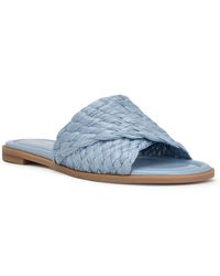 Nine West - Havah Slip On Open Toe Slide Sandals - Lyst