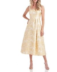 Kay Unger - Jacquard Sleeveless Cocktail And Party Dress - Lyst