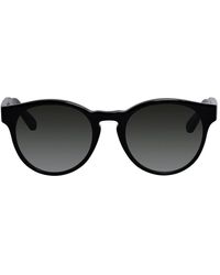 Ferragamo - Sf 1068s 001 52mm Round Sunglasses - Lyst