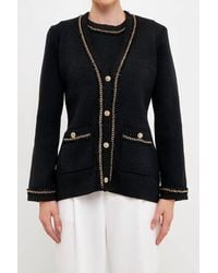 Endless Rose - Fifa Chain Trim Cardigan - Lyst