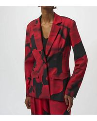 Joseph Ribkoff - Abstract Print Straight Blazer Jacket - Lyst