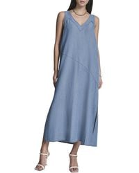 DKNY - V-Neck Slip-On Dress - Lyst