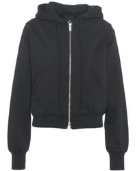 Thom Krom - Cropped Hoodie With Adjustable Drawstring - Lyst