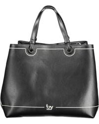 Byblos - Black Polyurethane Handbag - Lyst