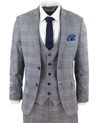 Marc Darcy - Jerry 3 Piece Check Suit - Lyst