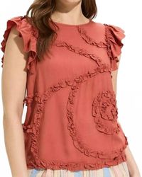 Fdj - Flutter Sleeve Top - Lyst