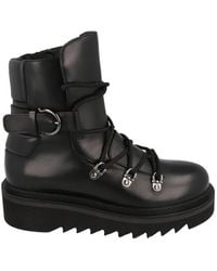 Ferragamo - Elimo Lace-Up Leather Boot - Lyst