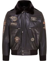 Infinity Leather - Leather Us Air Force Bomber Jacket- Lieksa - Lyst