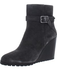 Splendid - Pascal Almond Toe Zipper Wedge Boots - Lyst