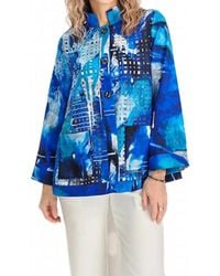 Lemon Grass - Stand Collar Reversible Jacket - Lyst