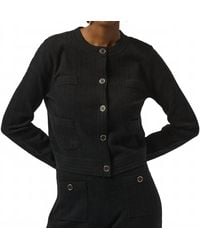Joseph Ribkoff - Crew Neck Button Front Jacket - Lyst