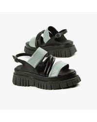 All Black - Tube And Band Lugg Sandals - Lyst