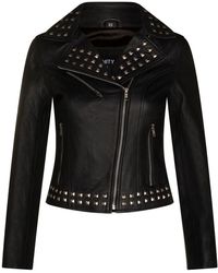 Infinity Leather - Gothic Biker Jacket With Studs-Bilbao - Lyst