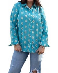 Layerz Clothing - Mindy Button Up Top - Lyst