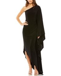 Mac Duggal - Ruched Cape Sleeve Gown - Lyst