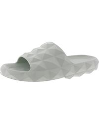 Steve Madden - Check Textured Rubber Slide Sandals - Lyst
