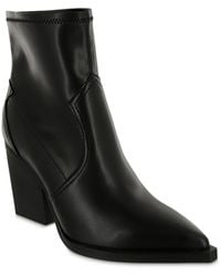 MIA - Rachell Faux Leather Ankle Booties - Lyst