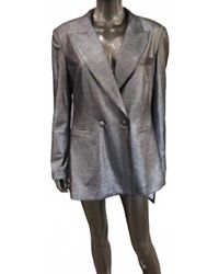 Insight - Metallic Vegan Blazer Jacket - Lyst