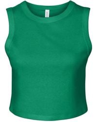 Bella Canvas - Micro Rib Muscle Crop Tank - Lyst