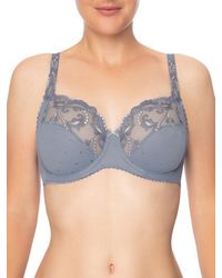 TRUEDAMES - Full Coverage Lace Bra With Underwire Support And Adjustable Straps - Lyst