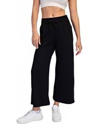 Rae Mode - Modal Cropped Wide Leg Pants - Lyst