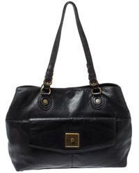 DKNY - Leather Turnlock Pocket Tote - Lyst