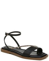 Franco Sarto - Mela Faux Leather Ankle Strap Thong Sandals - Lyst