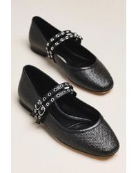 PAIGE - Jackson Raffia Mary Janes - Lyst