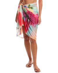 Natori - Floral Mirage Mesh Pareo - Lyst