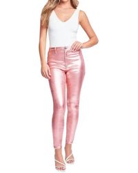 YMI - Lina High-Rise Metallic Skinny Jean - Lyst