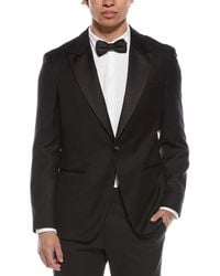 BOSS - Hutson Wool & Silk-Blend Tuxedo Jacket - Lyst