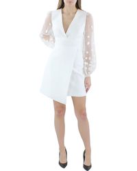 BCBGMAXAZRIA - Floral Sheer Sleeve Cocktail And Party Dress - Lyst