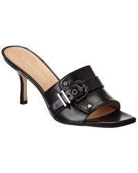 Stuart Weitzman - Maverick Slide 75 Leather Sandal - Lyst