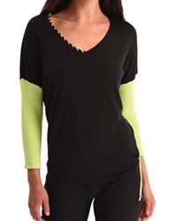 Angel - Rib Sleeve V-Neck Top - Lyst