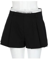Alexander Wang - Logo-Elastic Shorts Cotton Polyamide - Lyst