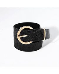 Fashnzfab - Bling Studded Solid Belt - Lyst