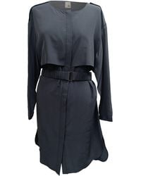 Iris & Ink - Belted Long Sleeve Midi Dress - Lyst