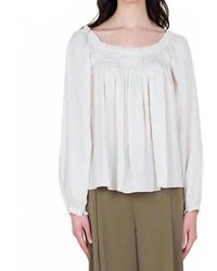 GRADE & GATHER - Hand Smocking Detail Top - Lyst