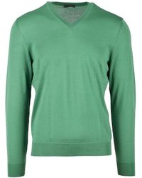 Drumohr - Merino Wool V-Neck Pullover - Lyst