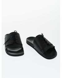 Maison Margiela - Rubber Slides With Lace-Up Detail - Lyst