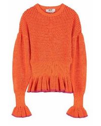 MSGM - Contemporary Knit Sweater - Lyst