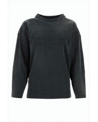 Maison Margiela - Long-Sleeve Top With Textured Design And Ruffled Neckline - Lyst