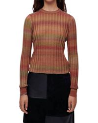 RE/DONE - Poor Boy Rib Slim Pullover - Lyst