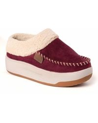 Dearfoams - Maple Moccasin Toe Clog House Shoe Slipper - Lyst