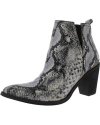 Volatile - Gavin Faux Leather Pull On Ankle Boots - Lyst