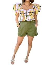Cleobella - Cotton Whipstitch Pocket Shorts - Lyst