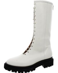 Ilio Smeraldo - Corbin Leather Block Heel Mid-calf Boots - Lyst