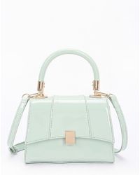 Fashnzfab - Enamel Flap Crossbody Bag - Lyst